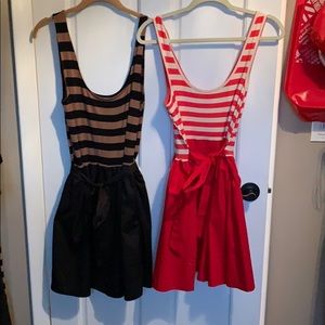 Striped mini dress
